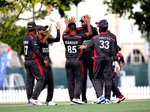 The UAE were looking good against the US before a batting collapse.