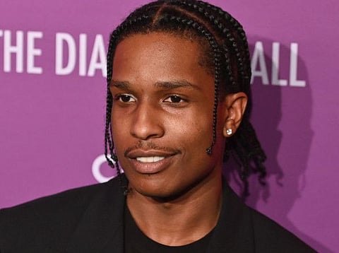 (FILES) This file photo taken on September 13, 2019 shows US rapper ASAP Rocky arriving for Rihanna's 5th Annual Diamond Ball Benefitting The Clara Lionel Foundation at Cipriani Wall Street in New York City. New York rapper A$AP Rocky will return to Sweden for a concert on December 11, 2019, despite an assault conviction that sparked diplomatic tensions and fan fury. / AFP / Angela Weiss