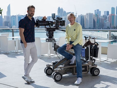 Ryan Reynolds and director Michael Bay. 