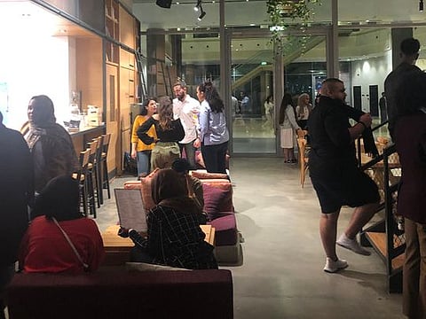 Youngsters gather at the poetry event at OneLife Cafe