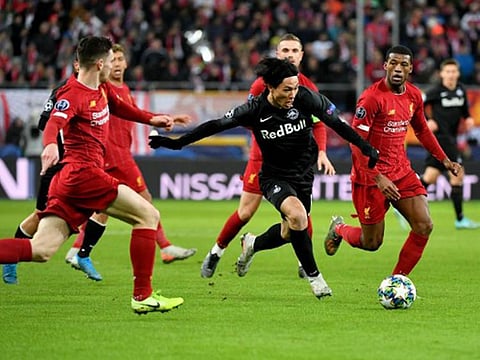 Takumi Minamino impressed against Liverpool in Champions League.
