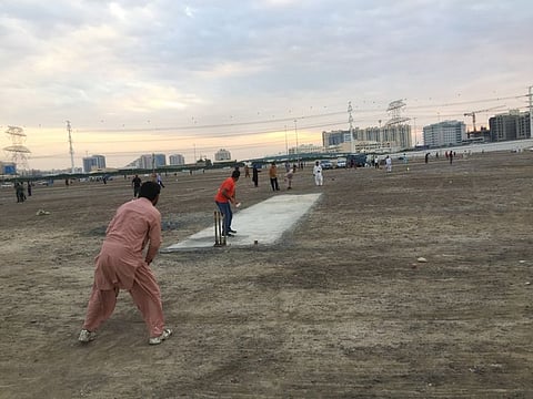 25 games go on at the same time in a barren patch of land in Sharjah