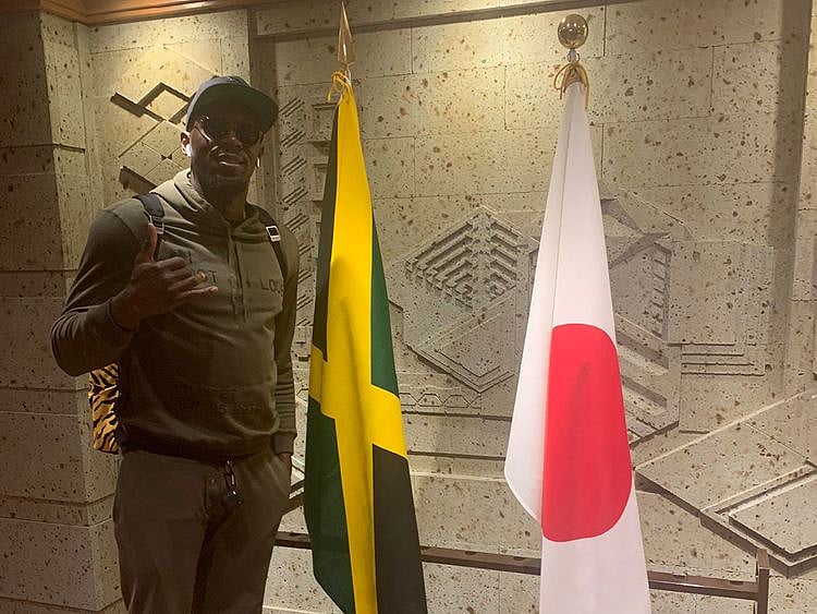 Usain Bolt in Tokyo.