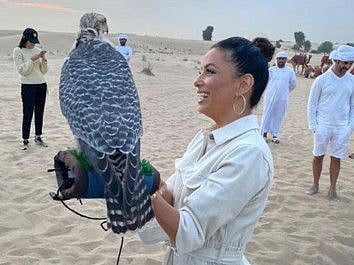 Eva Longoria shares her Dubai desert experience
