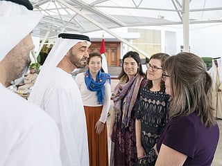 Photos: Sheikh Mohamed Bin Zayed Al Nahyan receives family of Al Ain health pioneer