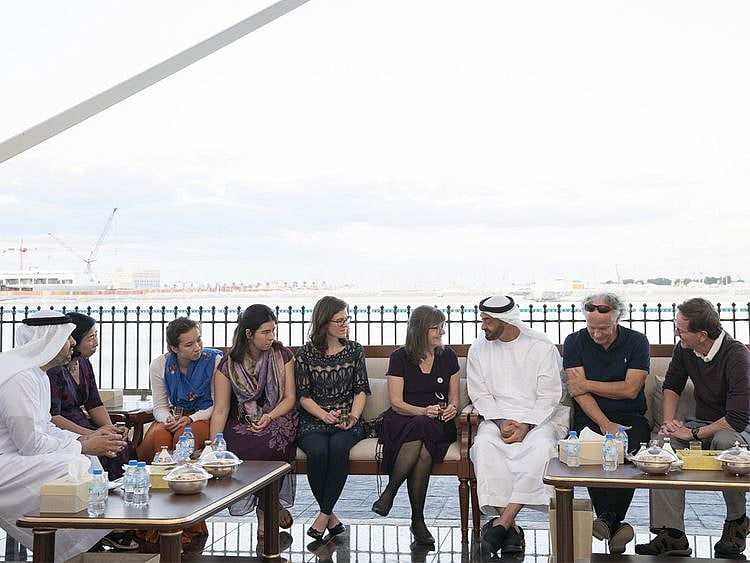 Sheikh Mohamed Bin Zayed Al Nahyan receives Kennedy family 