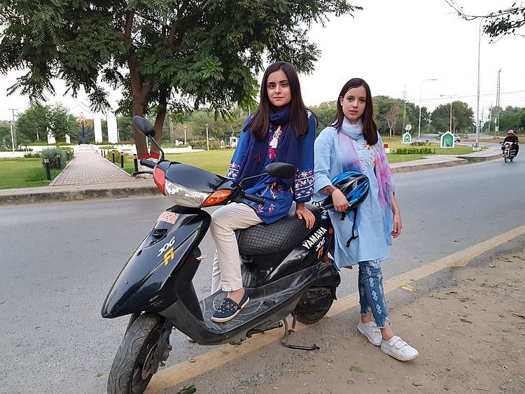 Scooty Girls aim to change the stereotype by encouraging girls to travel on their own. With their videos, they want to give a message to the world that Pakistan is a safe place for women. Image Credit - Sana JamalGulf News-1577443657092
