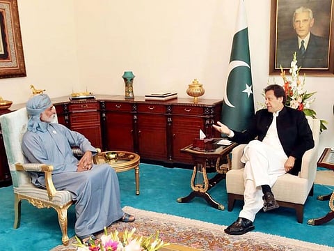 Sheikh Nahyan Bin Mubarak Al Nahyan, Minister for Tolerance UAE, called on Prime Minister Imran Khan in Islamabad on December 27, 2019.