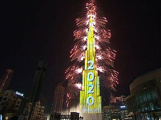 Photos: Burj Khalifa New Year's Eve fireworks