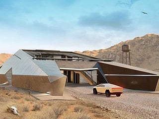 Why stop at just a Tesla Cybertruck when you could also have a Cyberhouse?