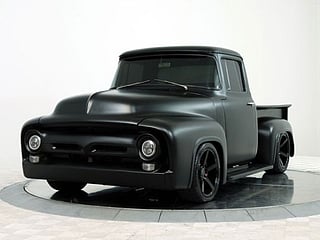Mean machine! This 1956 Ford F-100 has a dark secret – and we're not just talking about the wicked paint job…
