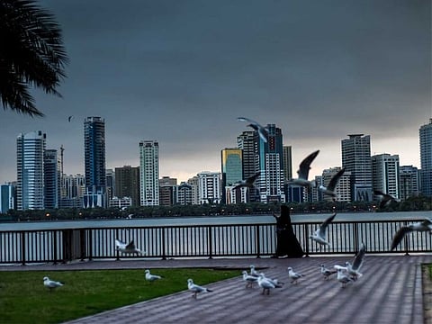 Dark clouds over Dubai