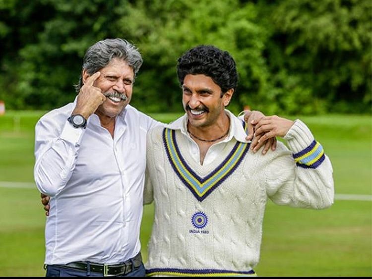 Ranveer Singh and Kapil Dev