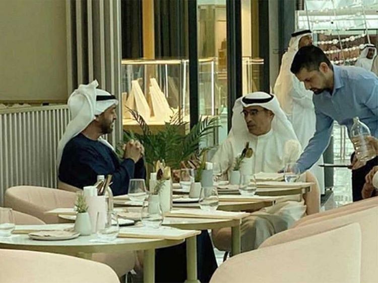 Mohammed Bin Zayed in Dubai Mall