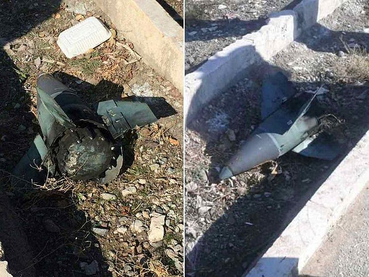 Unverified pictures of missile debris, supposedly from near the crash site of PS752, shared by Elicot Higgins on Twitter 