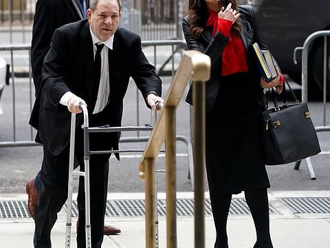 Film producer Harvey Weinstein accompanied by his attorney Donna Rotunno arrives at New York Criminal Court for his ongoing sexual assault trial in the Manhattan borough of New York City, New York, U.S., January 10, 2020.