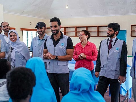 A delegation from The Big Heart Foundation at the Kakuma refugee camp in Kenya. 