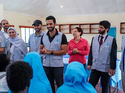 A delegation from The Big Heart Foundation at the Kakuma refugee camp in Kenya. 