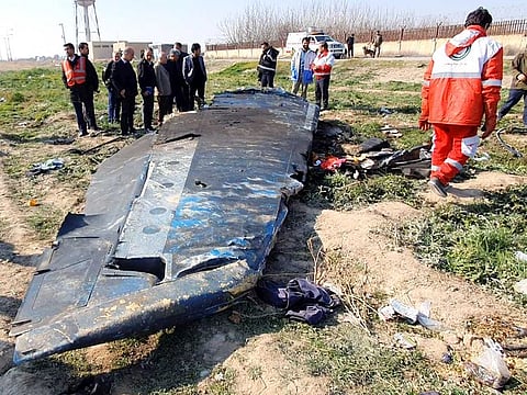 Debris of the Ukraine International Airlines, flight PS752