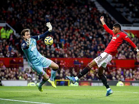 Marcus Rashford scored Manchester United's first goal.