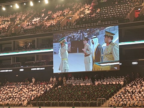 A graduation ceremony in progress at the Dubai Police Academy. File photo.