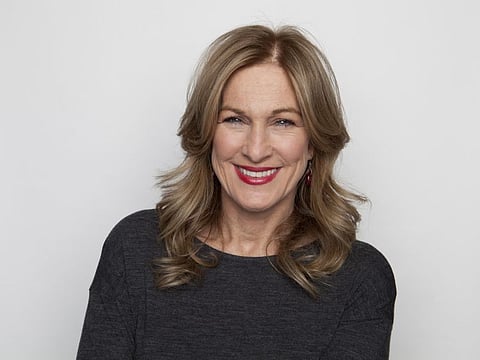 In this Nov. 30, 2012 file photo Chief Executive Officer of (RED), Deborah Dugan poses for a portrait in New York.