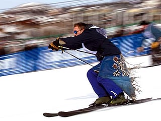 Rodeo stars compete in 46th Annual Cowboy Downhill at Steamboat Resort