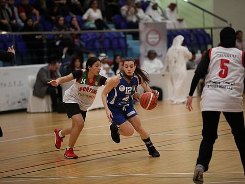 Basketball is always popular at the Arab Women Sports Tournament.