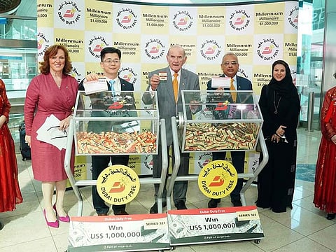 Two winners take home a million dollars each, one is an Indian expat based in Abu Dhabi and other a Jordanian national