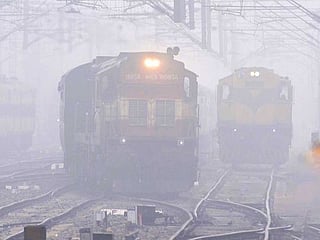 Photos: Dense fog engulfs North India