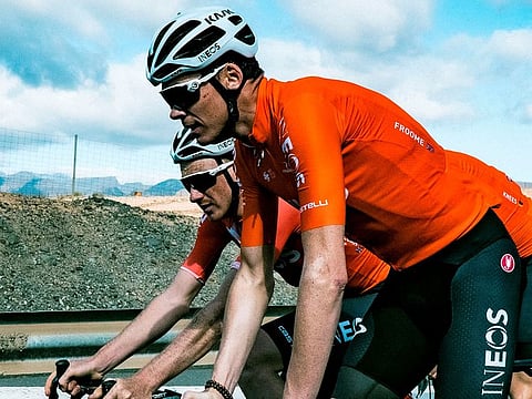Chris Froome will be back in the saddle following injury on the UAE Tour.