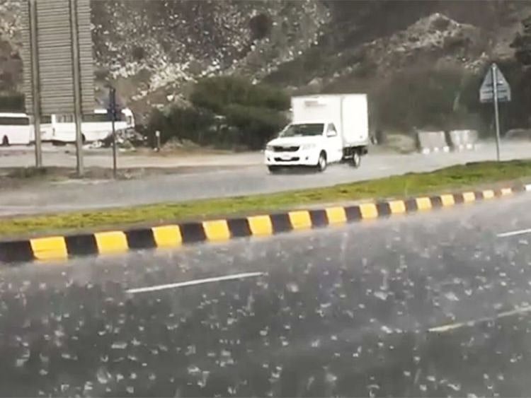 Rain in Fujairah