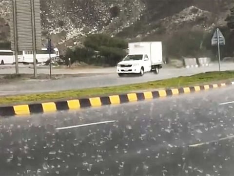 Rain in Fujairah