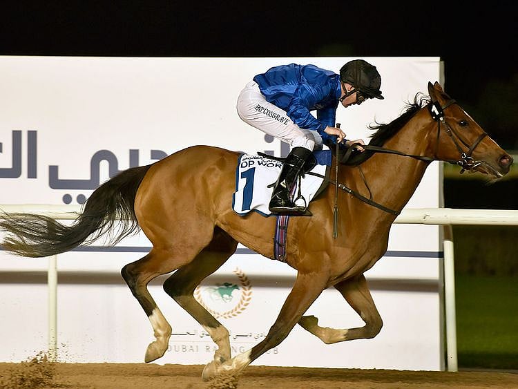 Saeed Bin Surour's Dubai Love wins the UAE 1,000 Guineas.