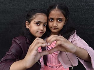 Photos: Twins day out at Dubai’s Burj Park