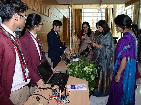 Students showcase projects during ‘Innovation Conclave 2020’ at Emirates Aviation College in Dubai on Saturday