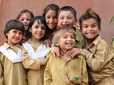 The future is everything to smile about for these children from a TCF school in Pakistan, who are being future readied with the gift of education, the greatest renewable resource.