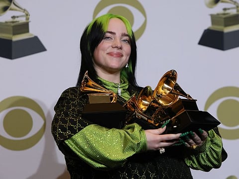 Billie Eilish at the 62nd Grammy Awards.