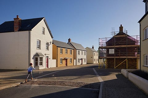 Nansledan, a new residential development which will eventually have around 4,000 homes, outside Newquay, England. This community built by the Duchy of Cornwall is attracting residents who have bought into Prince Charles’ ideas on architecture, the environment and sustainable development.