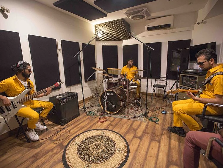 Shane, Ajay and Hasan of Mirage band.
