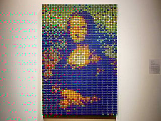Rubik's Cube 'Mona Lisa' goes on sale in Paris  
