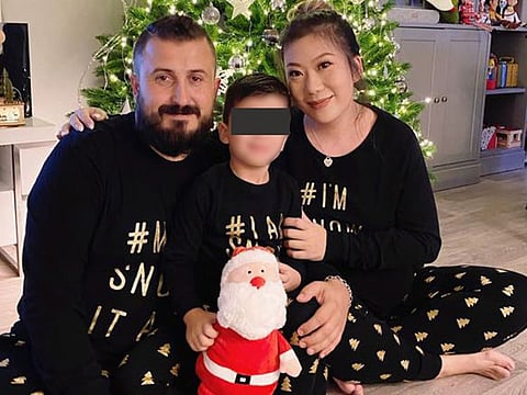 Queenie Lin and family