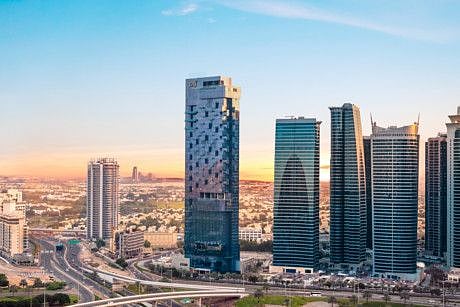 Taj Jumeirah Lakes Towers, which opened in December, has introduced paper-less check-in and uses plant-based compostable food packaging wherever possible