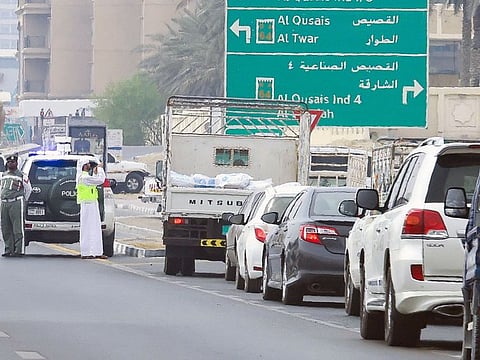 Dubai Police help smooth traffic flow. Picture for illustrative purposes 