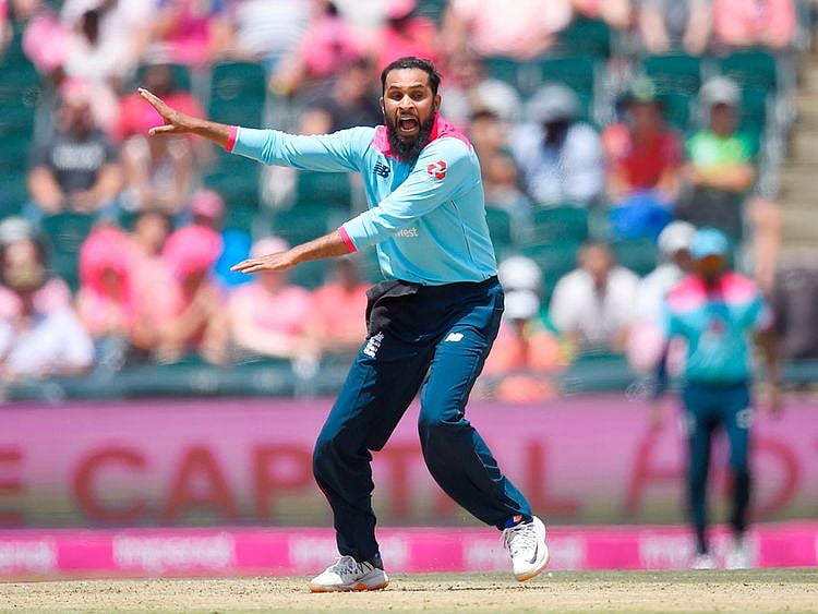 England's Adil Rashid 