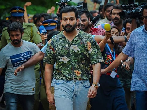 Prithviraj in the Malayalam film 'Driving License'. 