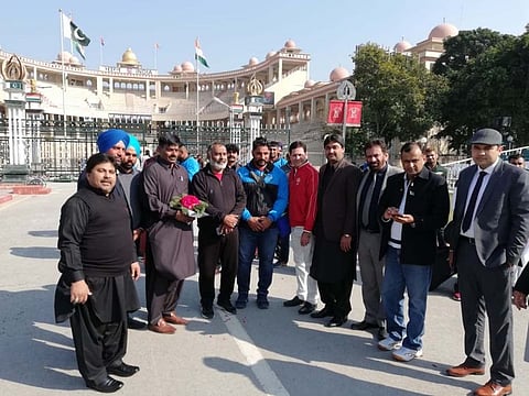 Pictures of the 'Indian team' arriving in Pakistan surfaced online