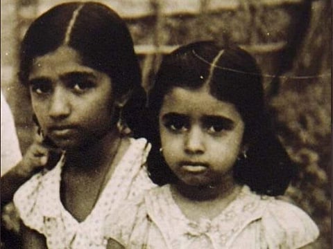 Lata Mangeshkar and Asha Bhosle 