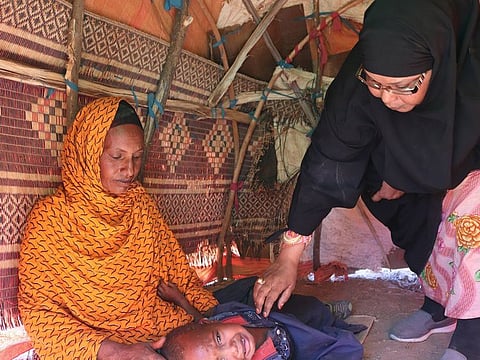 Woman builds home for orphans against famine in Somalia