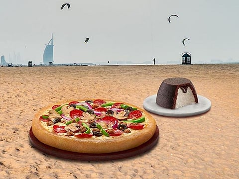 Pizza Hut and Wall's chill at Kite Beach